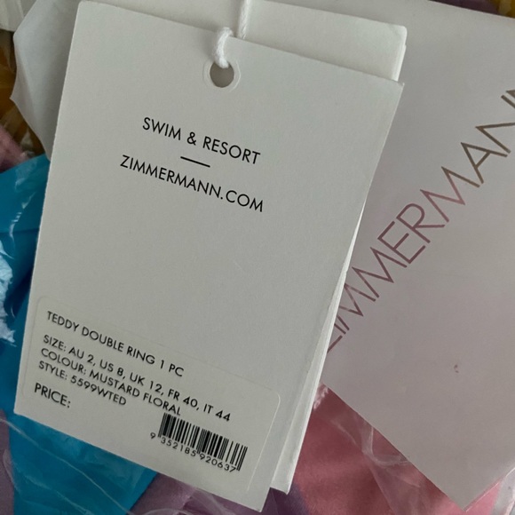 Zimmermann One Piece Teddy Double Ring Swimsuit - Picture 15 of 15